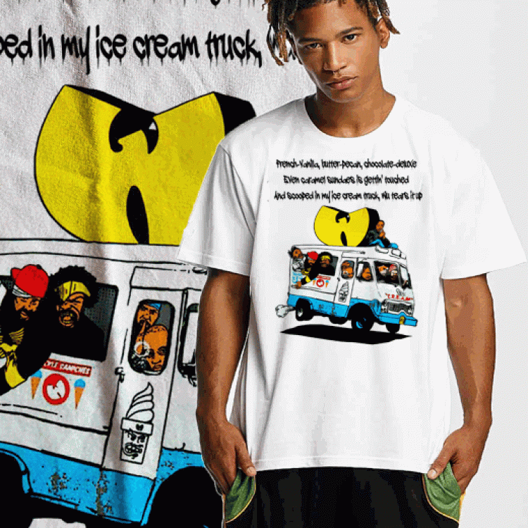 Wu Tang Clan Ice Cream Hip Hop T Shirt